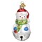 Old World Christmas 3.5 Inch Jingle Bell Snowman Christmas Tree Ornament , Ornament Mittens Scarf